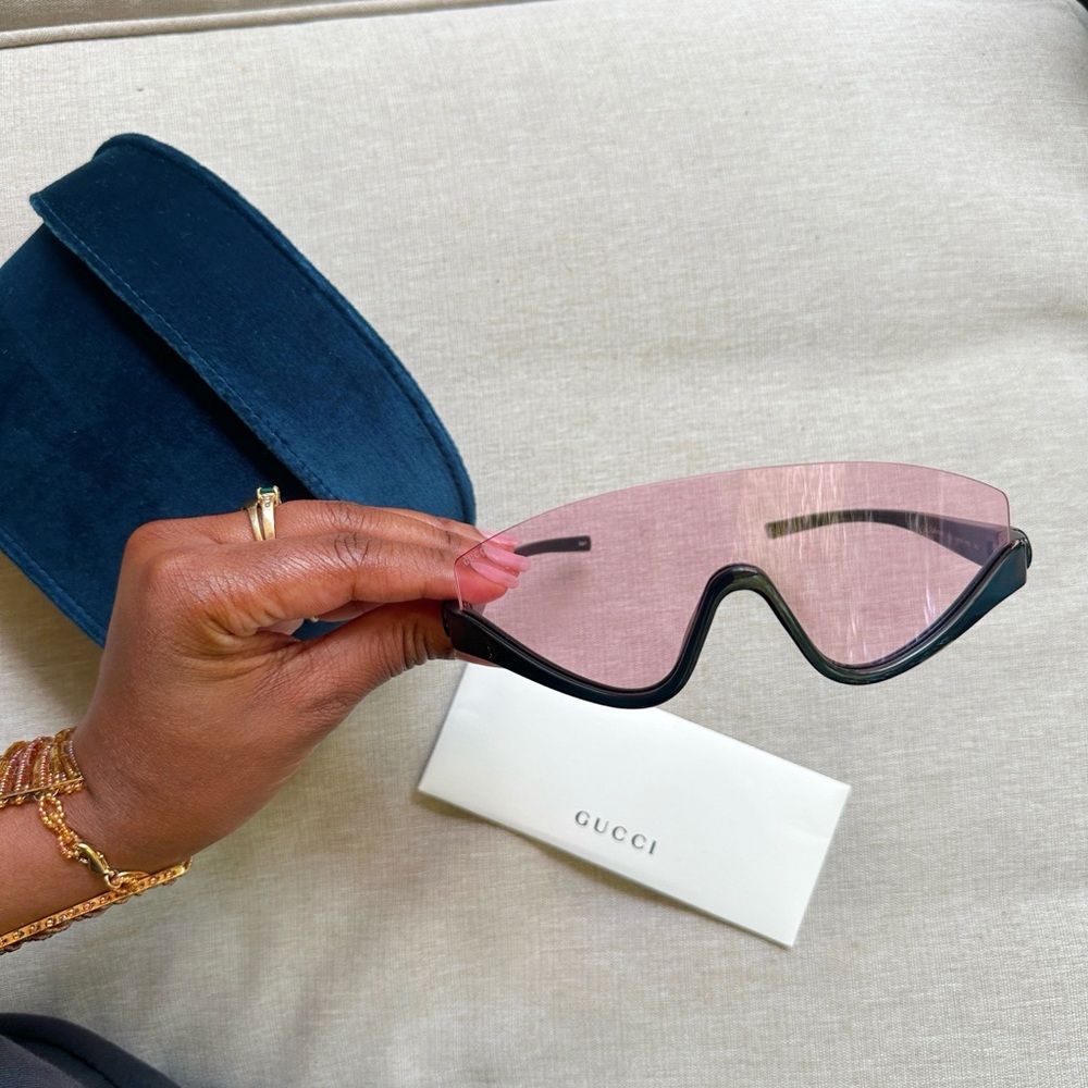 Authentic Gucci Pink Shield Sunglasses